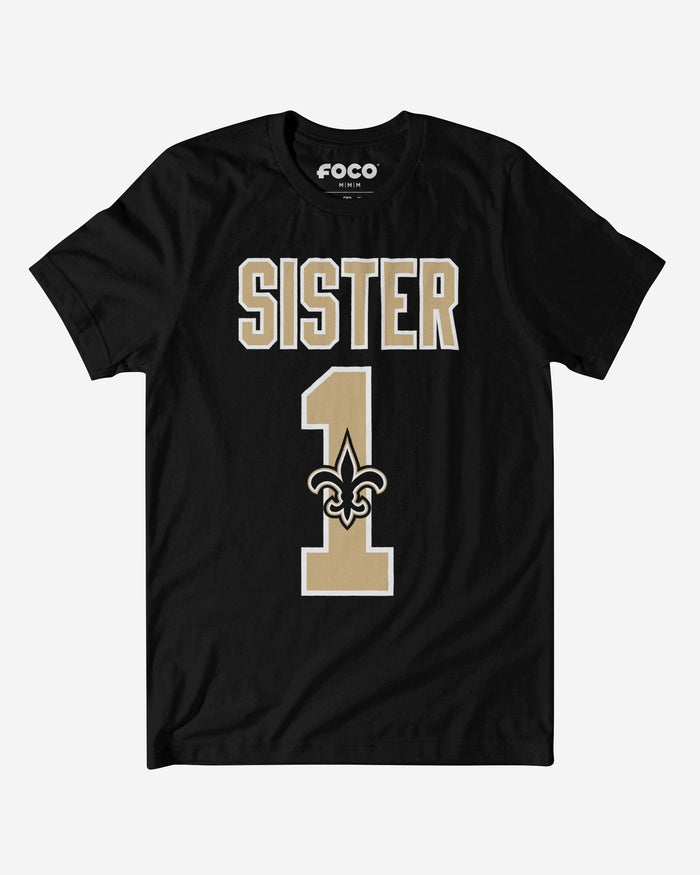 New Orleans Saints Number 1 Sister T-Shirt FOCO S - FOCO.com