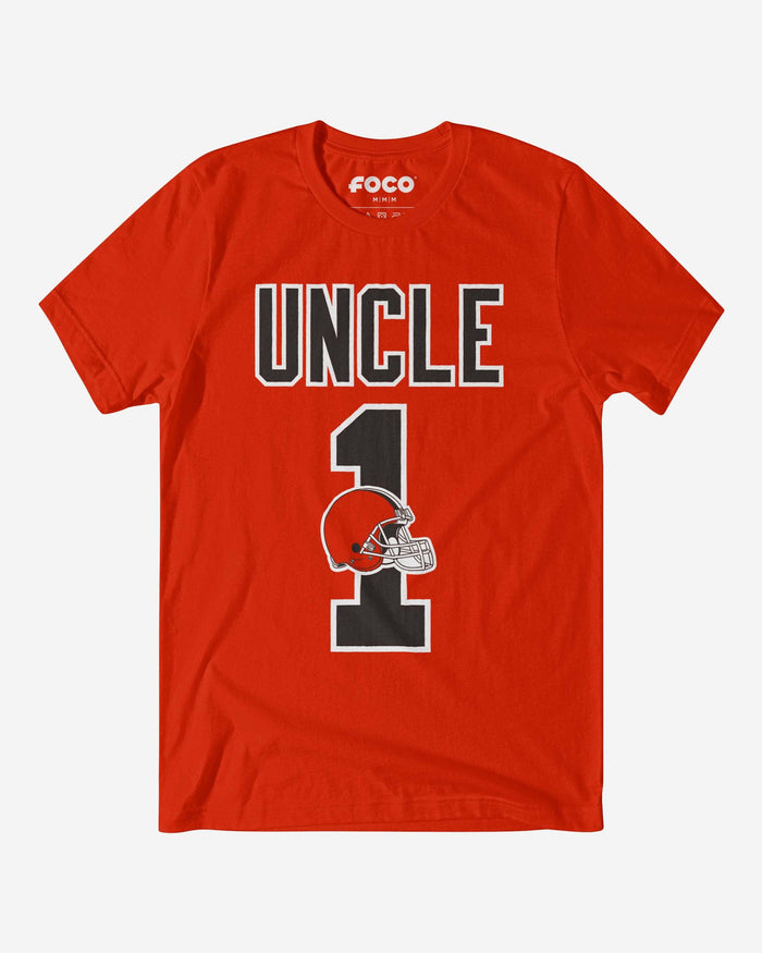 Cleveland Browns Number 1 Uncle T-Shirt FOCO S - FOCO.com