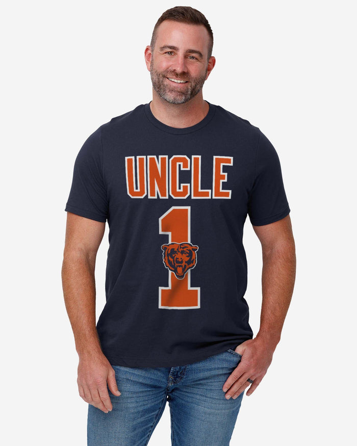 Chicago Bears Number 1 Uncle T-Shirt FOCO - FOCO.com