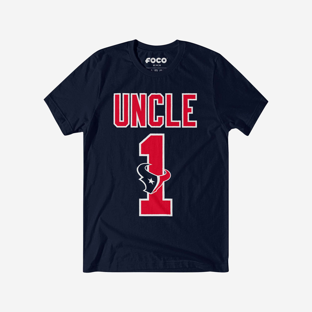 Houston Texans Number 1 Uncle T-Shirt FOCO S - FOCO.com