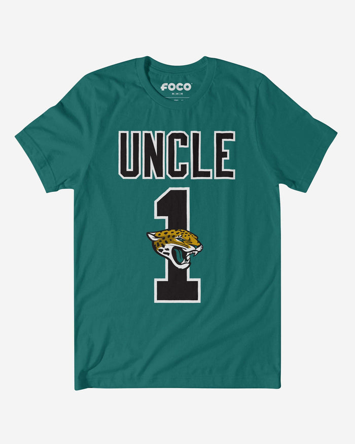 Jacksonville Jaguars Number 1 Uncle T-Shirt FOCO S - FOCO.com