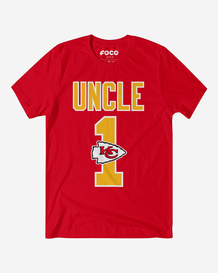 Kansas City Chiefs Number 1 Uncle T-Shirt FOCO S - FOCO.com