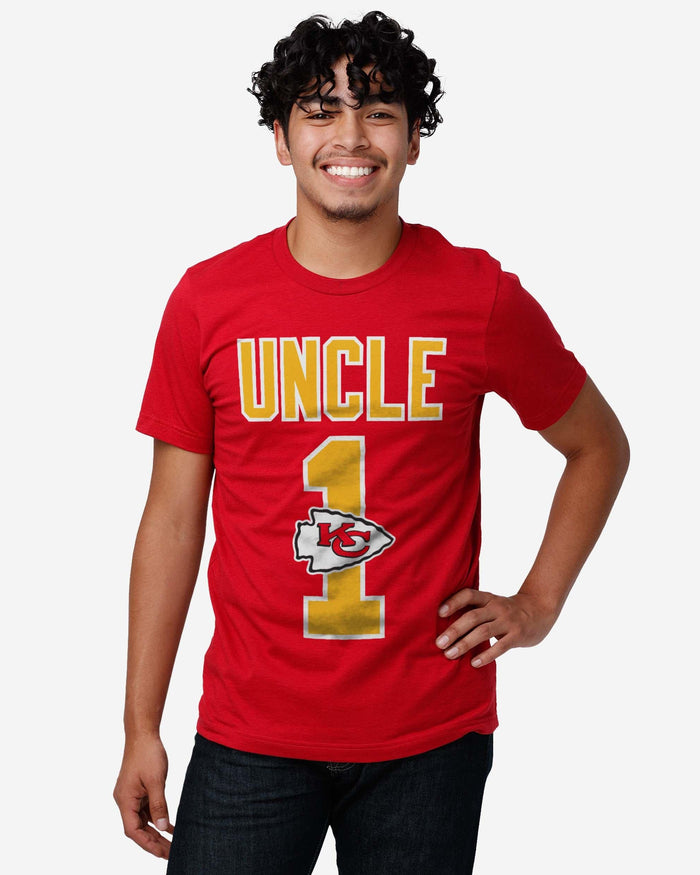 Kansas City Chiefs Number 1 Uncle T-Shirt FOCO - FOCO.com