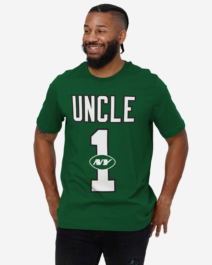 New York Jets Number 1 Uncle T-Shirt FOCO - FOCO.com