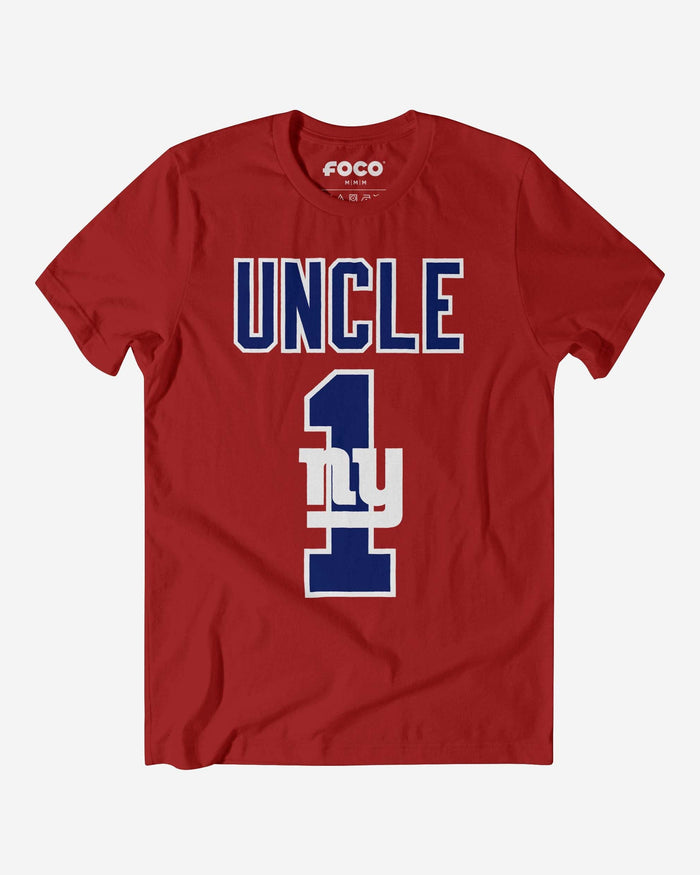 New York Giants Number 1 Uncle T-Shirt FOCO S - FOCO.com