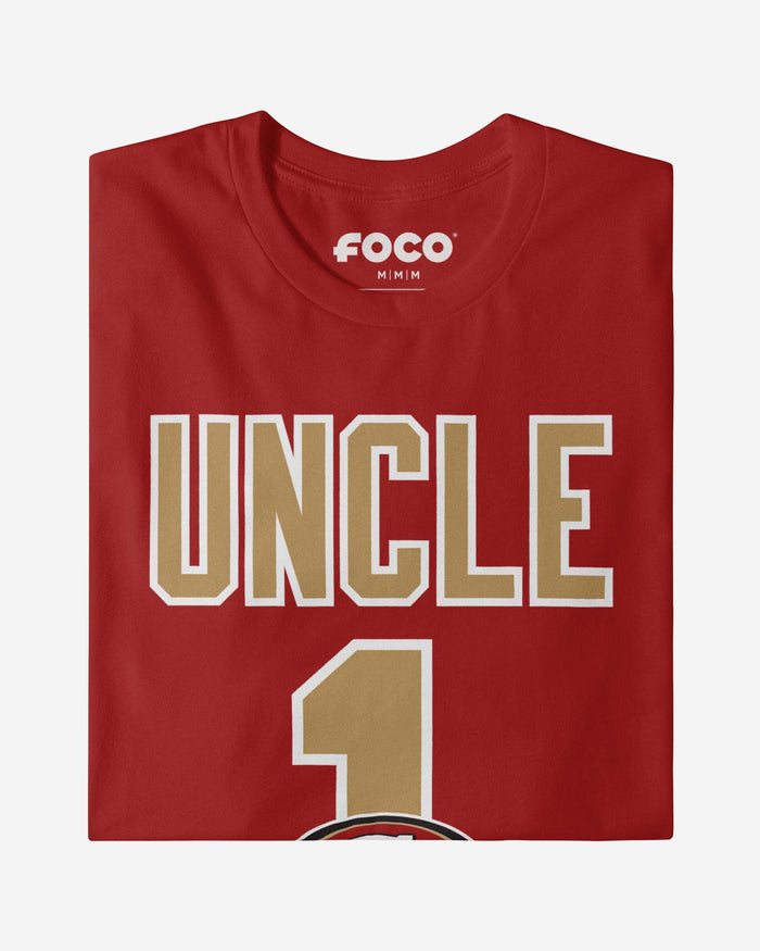 San Francisco 49ers Number 1 Uncle T-Shirt FOCO - FOCO.com