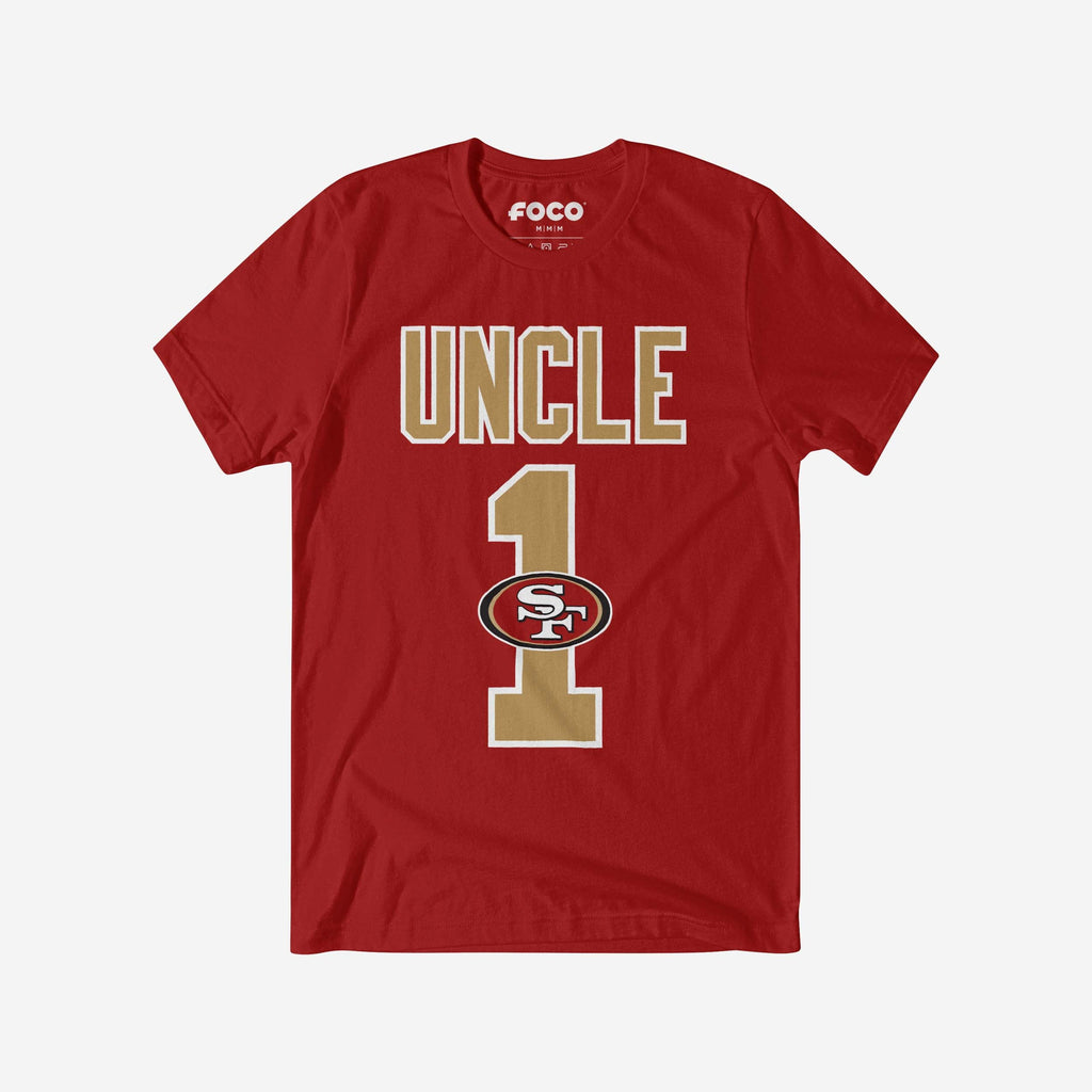 San Francisco 49ers Number 1 Uncle T-Shirt FOCO S - FOCO.com