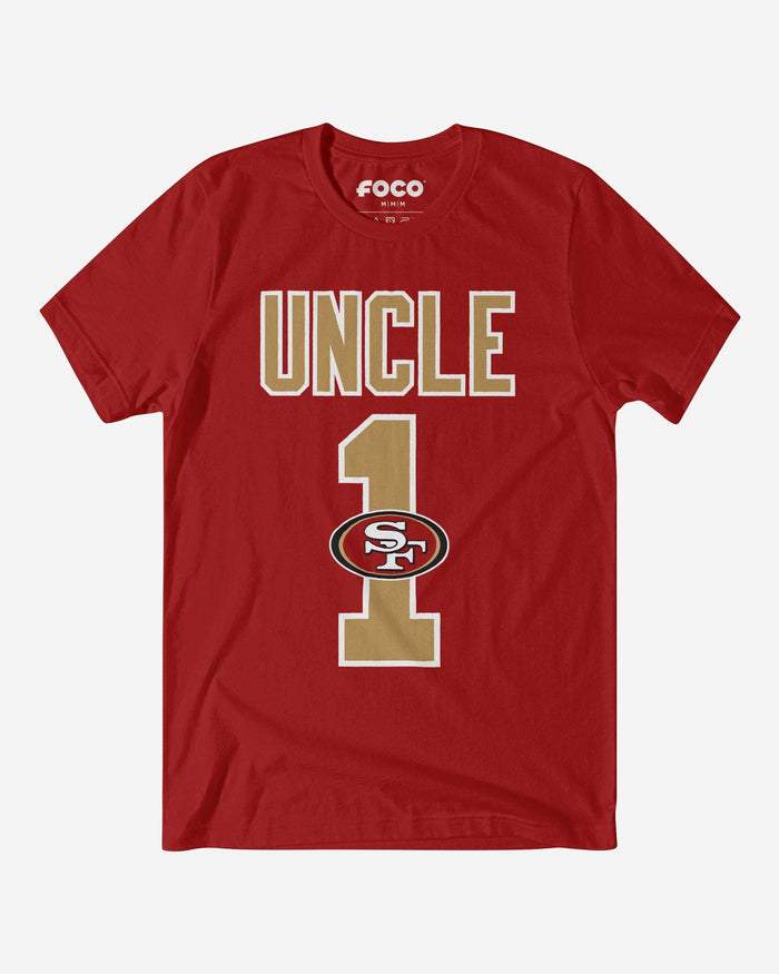 San Francisco 49ers Number 1 Uncle T-Shirt FOCO S - FOCO.com