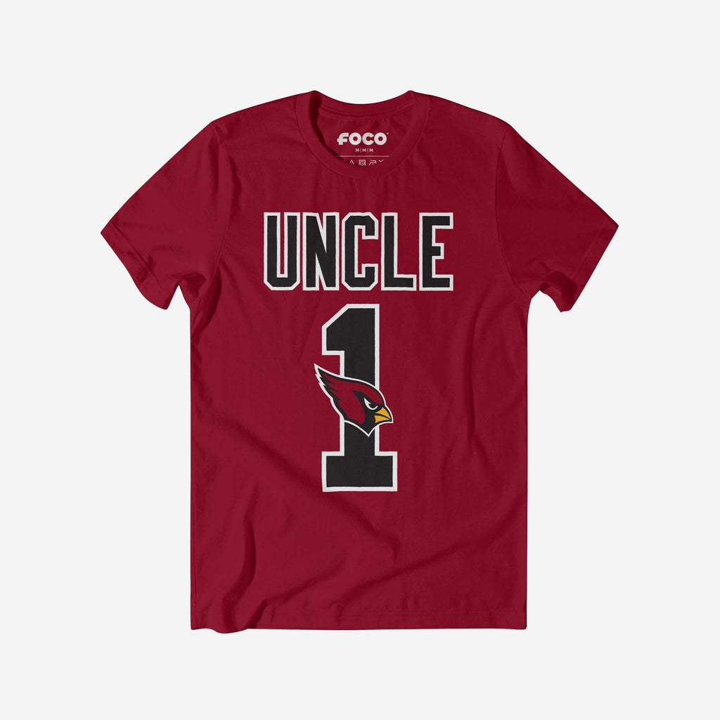 Arizona Cardinals Number 1 Uncle T-Shirt FOCO S - FOCO.com