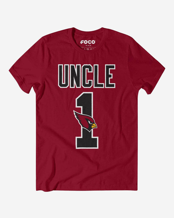 Arizona Cardinals Number 1 Uncle T-Shirt FOCO S - FOCO.com