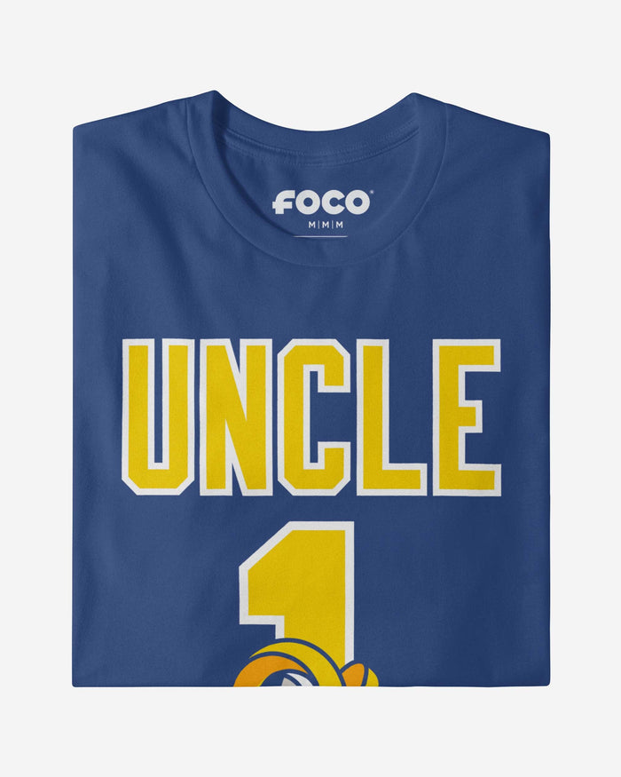 Los Angeles Rams Number 1 Uncle T-Shirt FOCO - FOCO.com