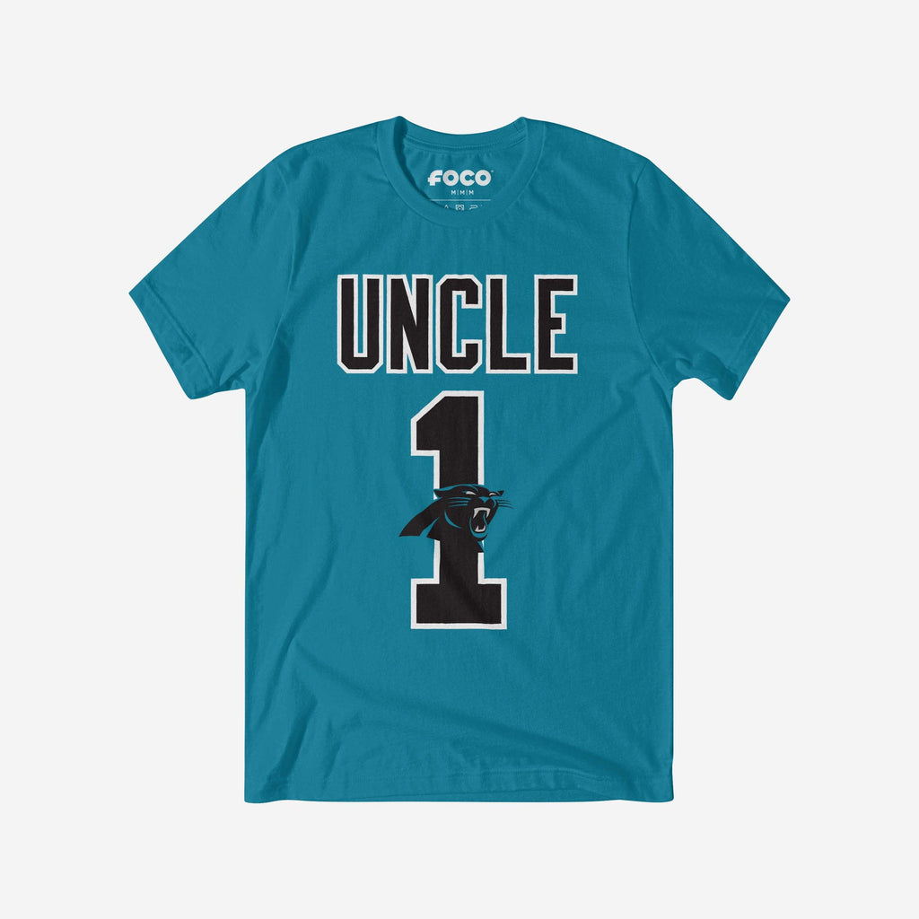 Carolina Panthers Number 1 Uncle T-Shirt FOCO S - FOCO.com