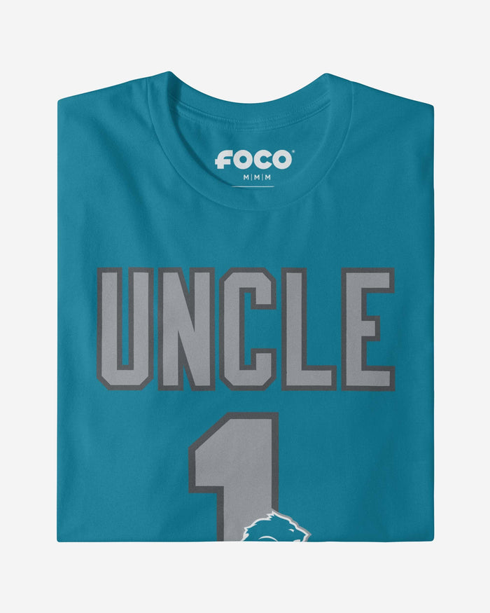 Detroit Lions Number 1 Uncle T-Shirt FOCO - FOCO.com