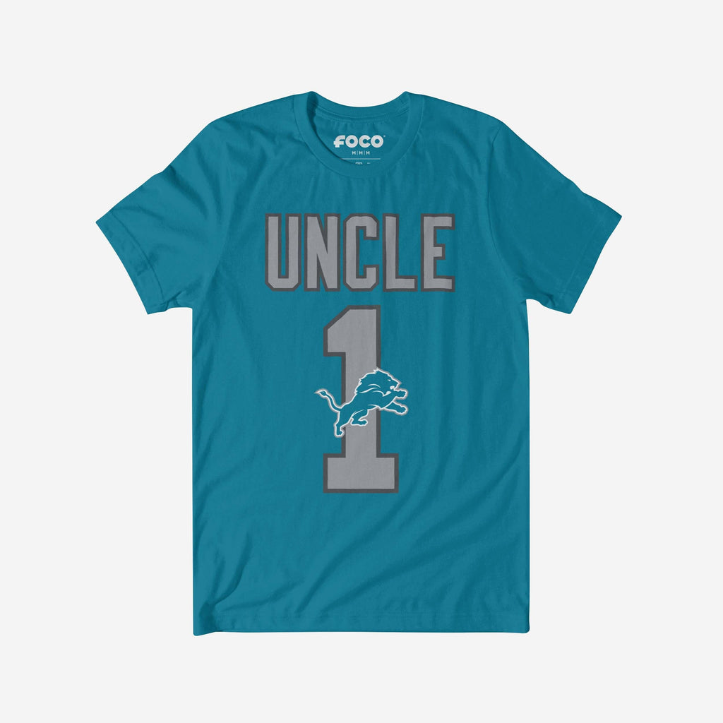 Detroit Lions Number 1 Uncle T-Shirt FOCO S - FOCO.com