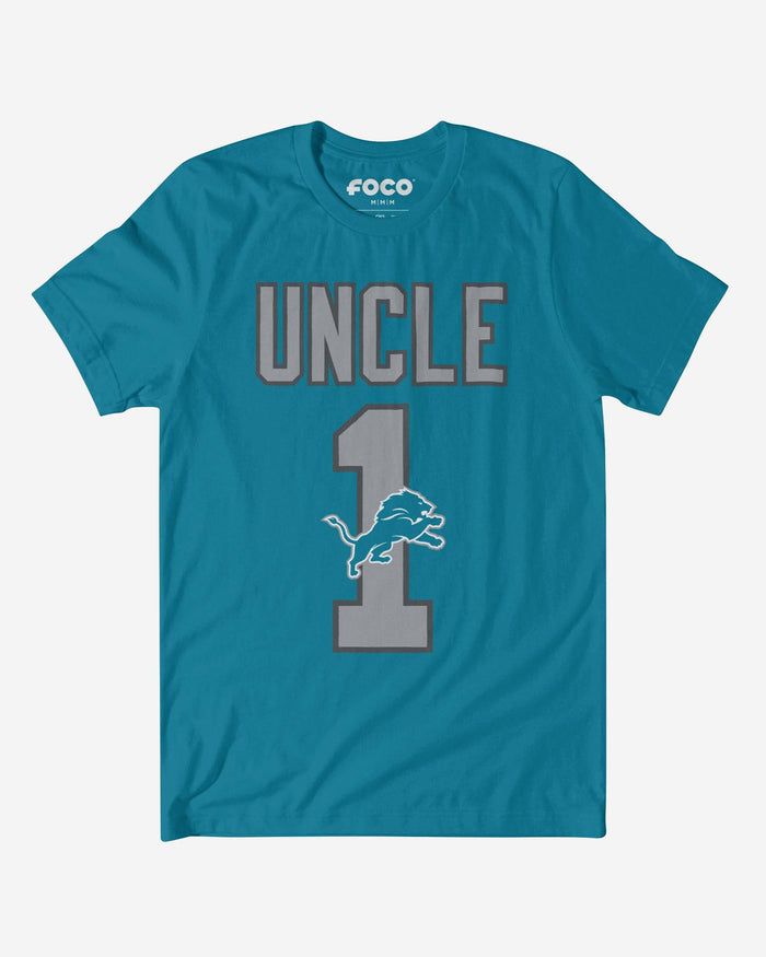 Detroit Lions Number 1 Uncle T-Shirt FOCO S - FOCO.com