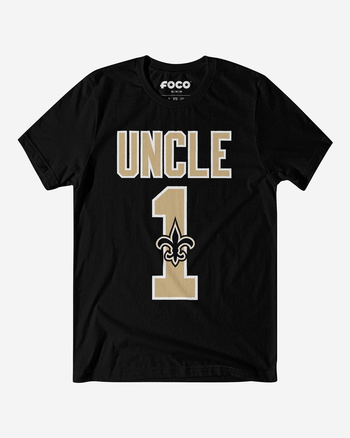New Orleans Saints Number 1 Uncle T-Shirt FOCO S - FOCO.com