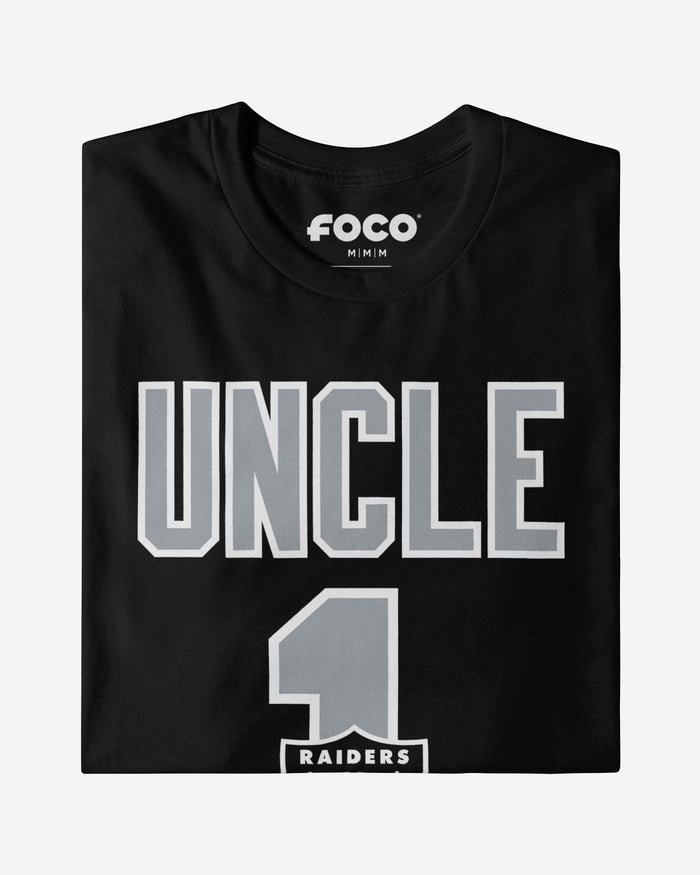 Las Vegas Raiders Number 1 Uncle T-Shirt FOCO - FOCO.com