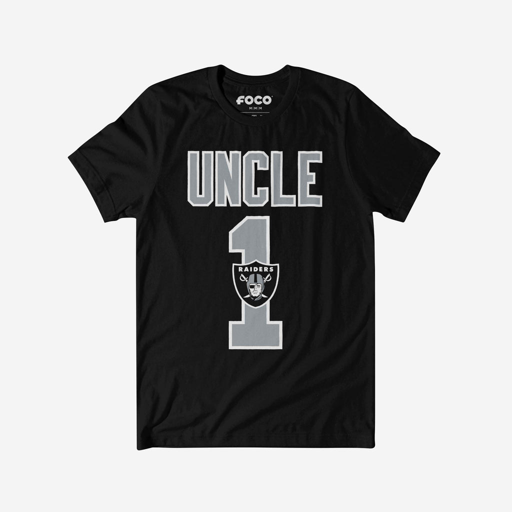 Las Vegas Raiders Number 1 Uncle T-Shirt FOCO S - FOCO.com