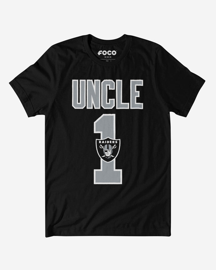 Las Vegas Raiders Number 1 Uncle T-Shirt FOCO S - FOCO.com