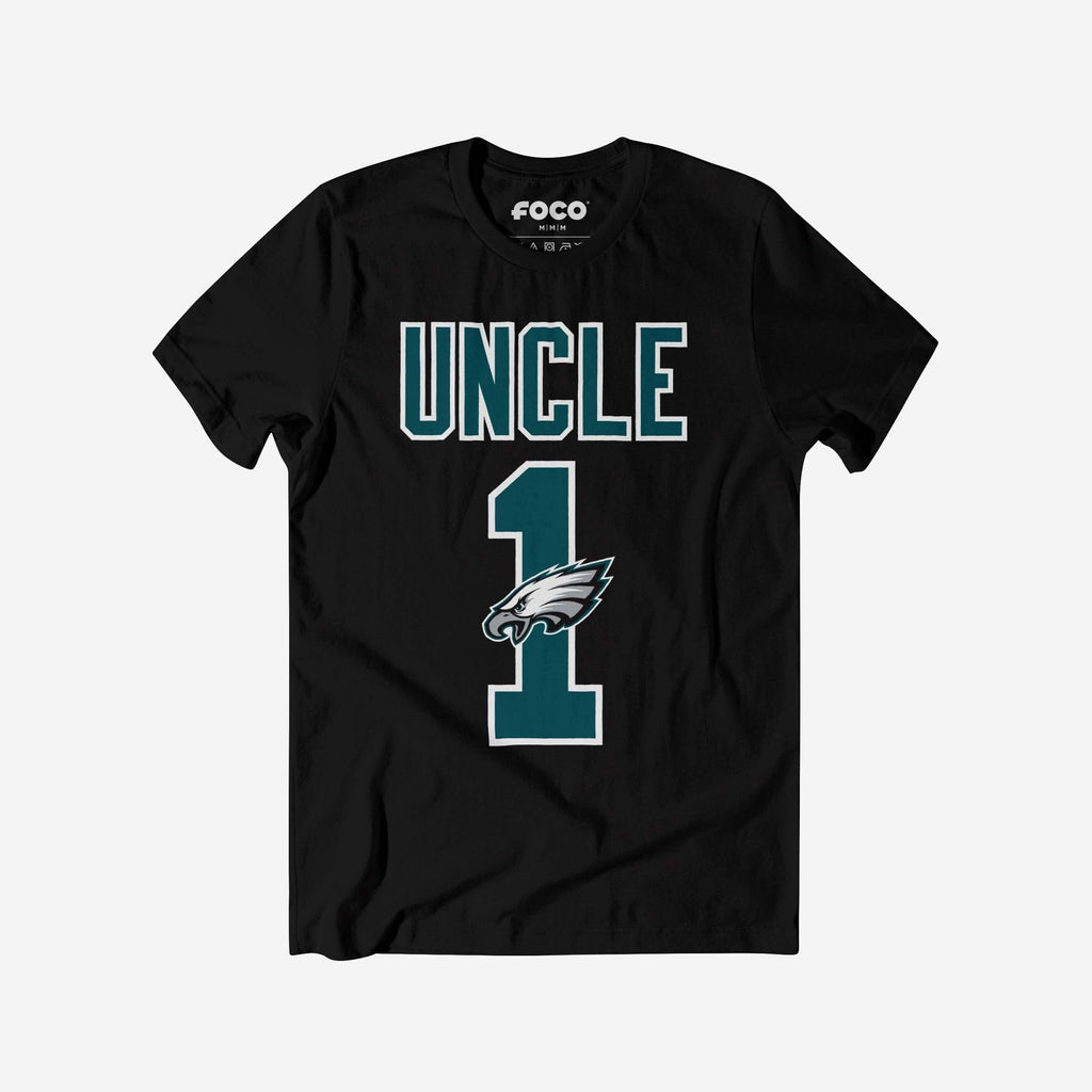 Philadelphia Eagles Number 1 Uncle T-Shirt FOCO S - FOCO.com