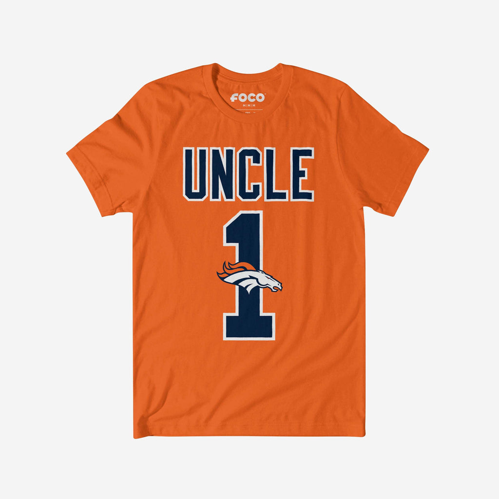 Denver Broncos Number 1 Uncle T-Shirt FOCO S - FOCO.com