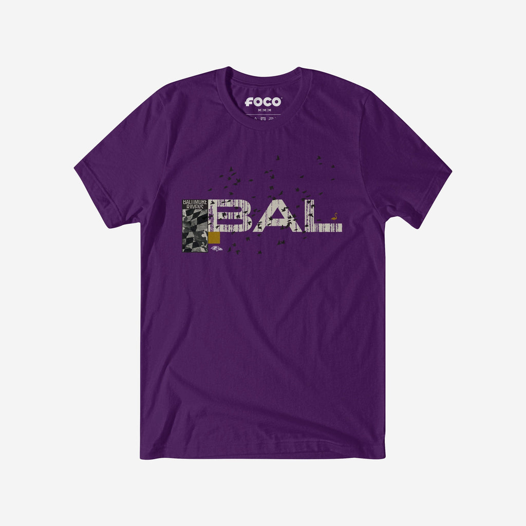 Baltimore Ravens 2025 NFL Draft Cluster T-Shirt FOCO S - FOCO.com