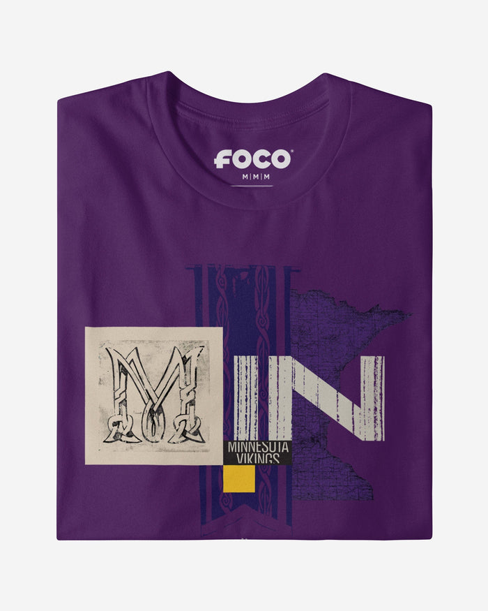 Minnesota Vikings 2025 NFL Draft Cluster T-Shirt FOCO - FOCO.com