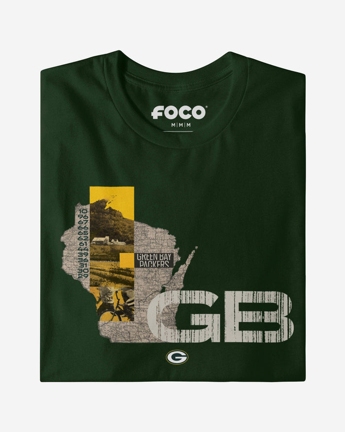 Green Bay Packers 2025 NFL Draft Cluster T-Shirt FOCO - FOCO.com