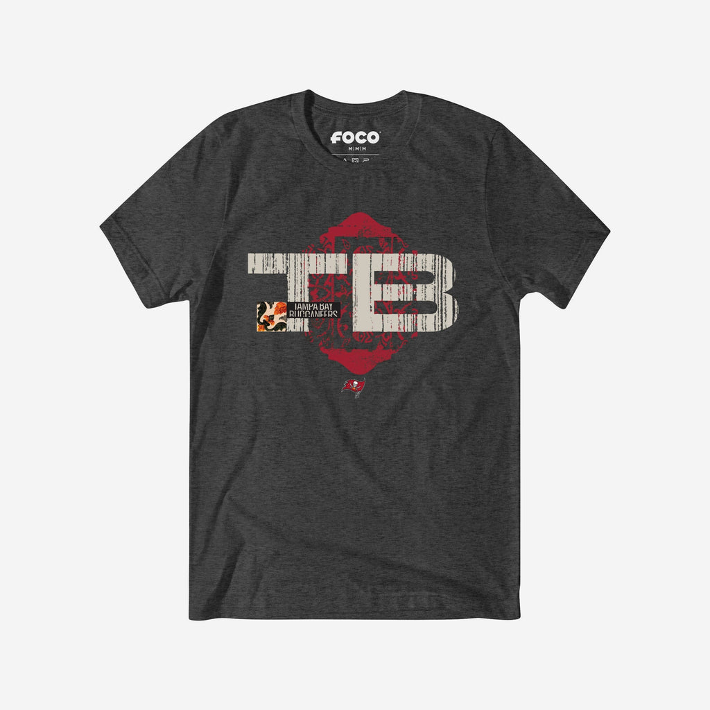 Tampa Bay Buccaneers 2025 NFL Draft Cluster T-Shirt FOCO Dark Grey Heather S - FOCO.com