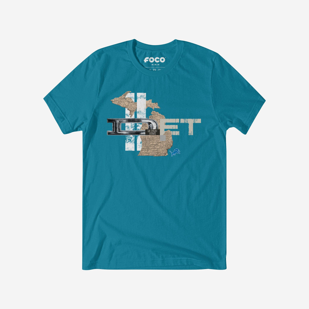 Detroit Lions 2025 NFL Draft Cluster T-Shirt FOCO S - FOCO.com