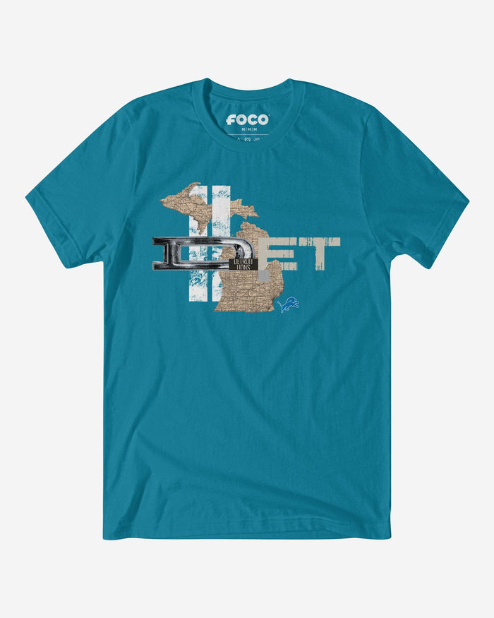 Detroit Lions 2025 NFL Draft Cluster T-Shirt FOCO S - FOCO.com