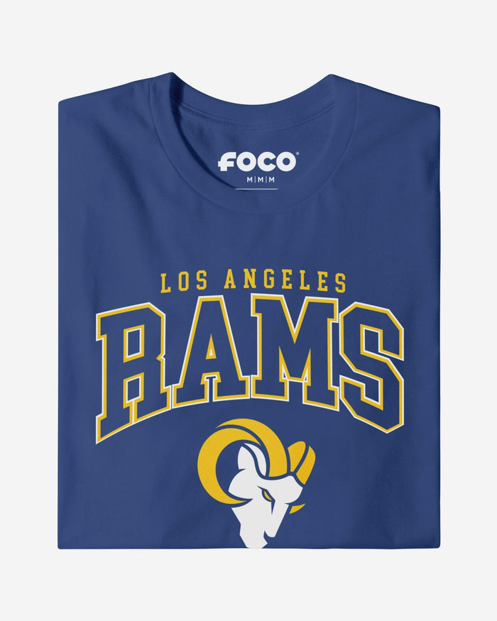 Los Angeles Rams Classic Arched Logo T-Shirt FOCO White S - FOCO.com