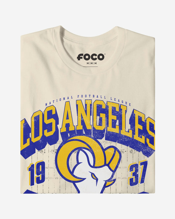 Los Angeles Rams Field Arched Wordmark T-Shirt FOCO S - FOCO.com