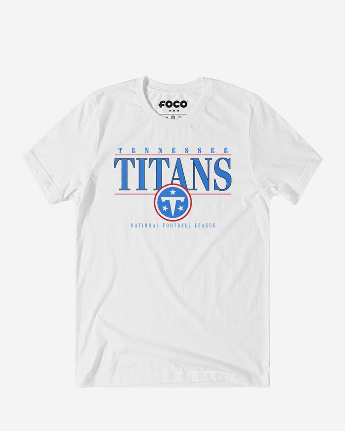 Tennessee Titans Signature Bar T-Shirt FOCO White S - FOCO.com