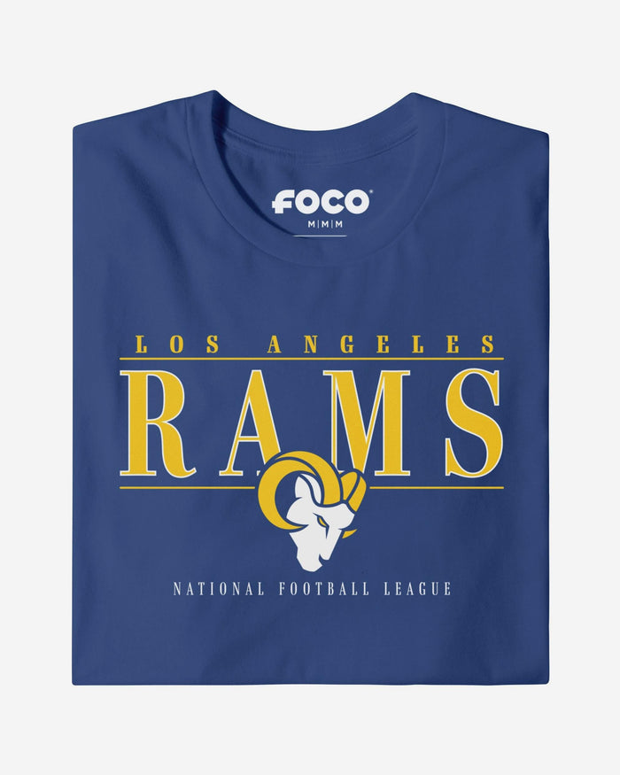 Los Angeles Rams Signature Bar T-Shirt FOCO S - FOCO.com