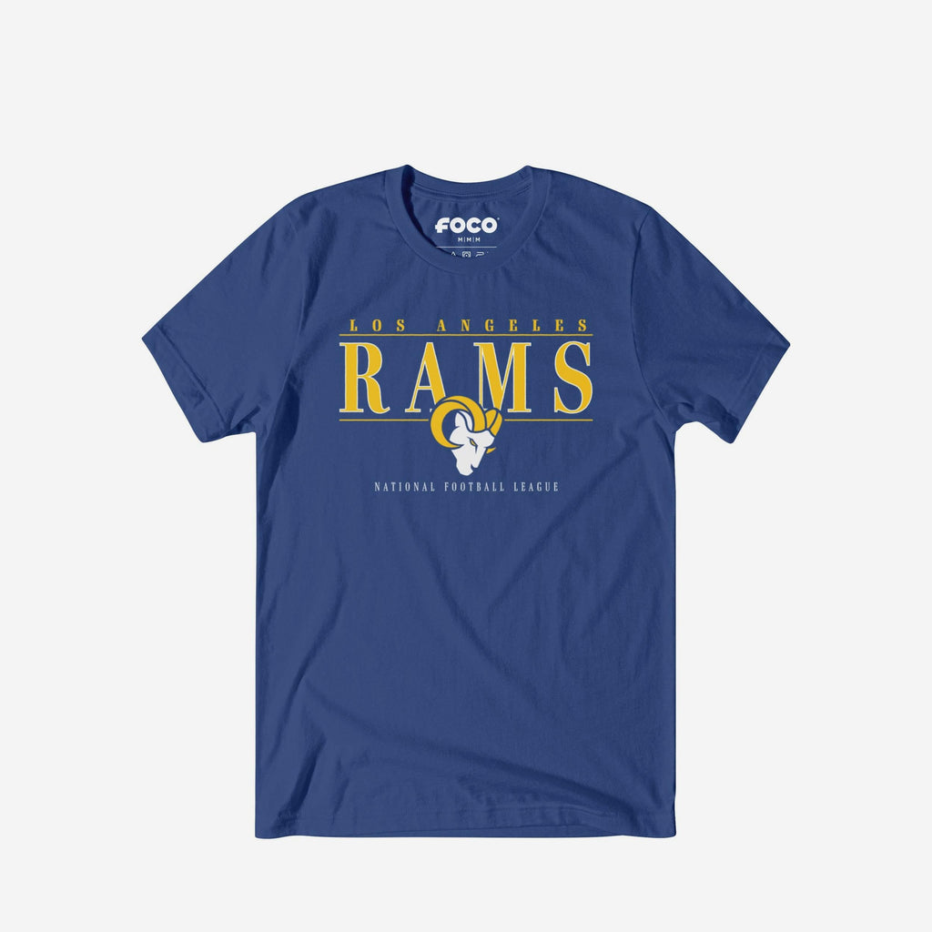 Los Angeles Rams Signature Bar T-Shirt FOCO S - FOCO.com