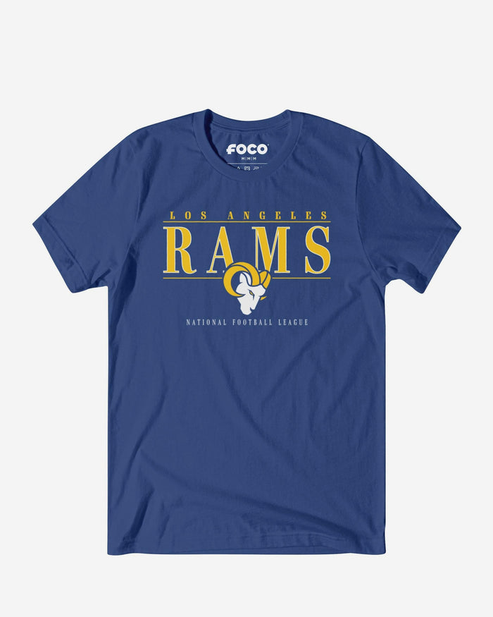 Los Angeles Rams Signature Bar T-Shirt FOCO S - FOCO.com