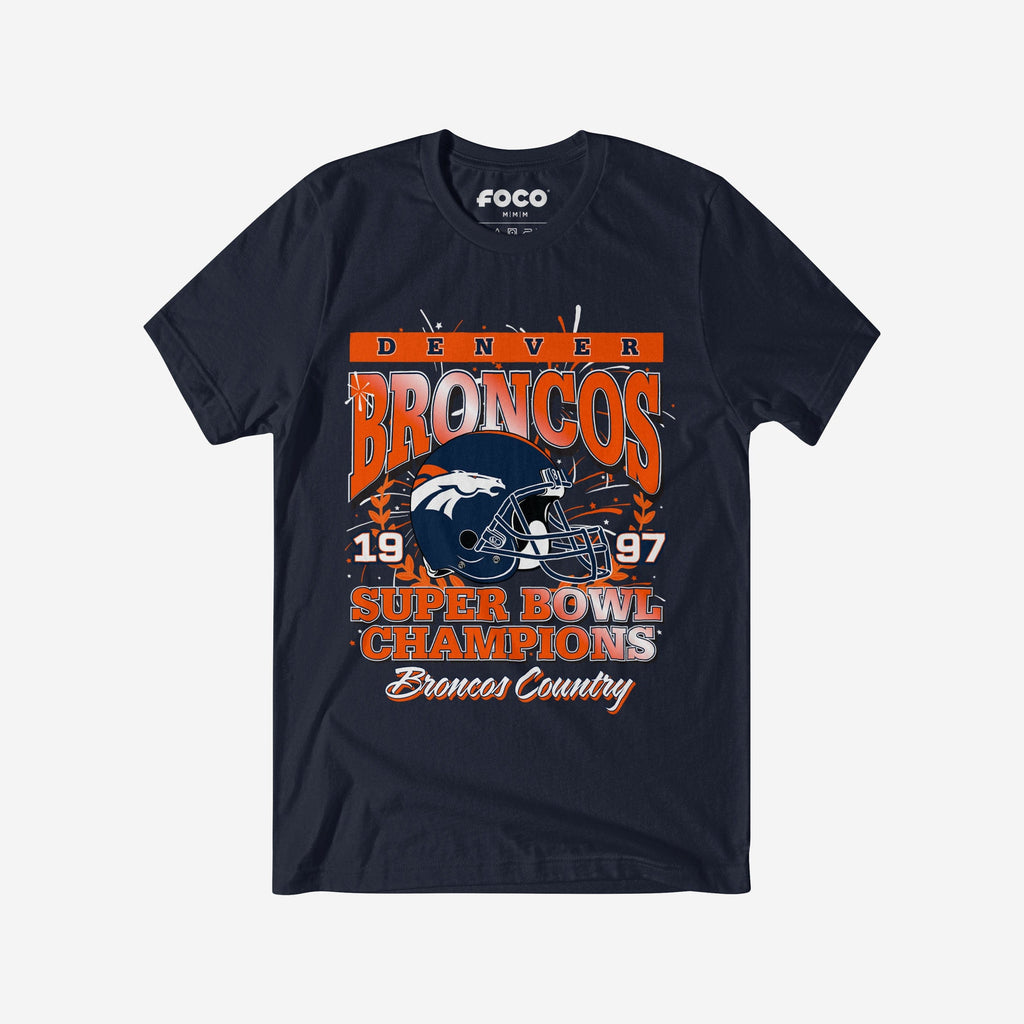 Denver Broncos Super Bowl XXXII Champions T-Shirt FOCO S - FOCO.com