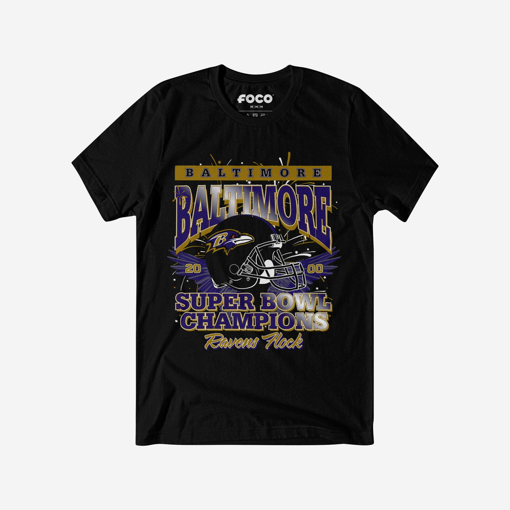 Baltimore Ravens Super Bowl XXXV Champions T-Shirt FOCO S - FOCO.com