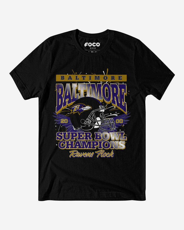 Baltimore Ravens Super Bowl XXXV Champions T-Shirt FOCO S - FOCO.com