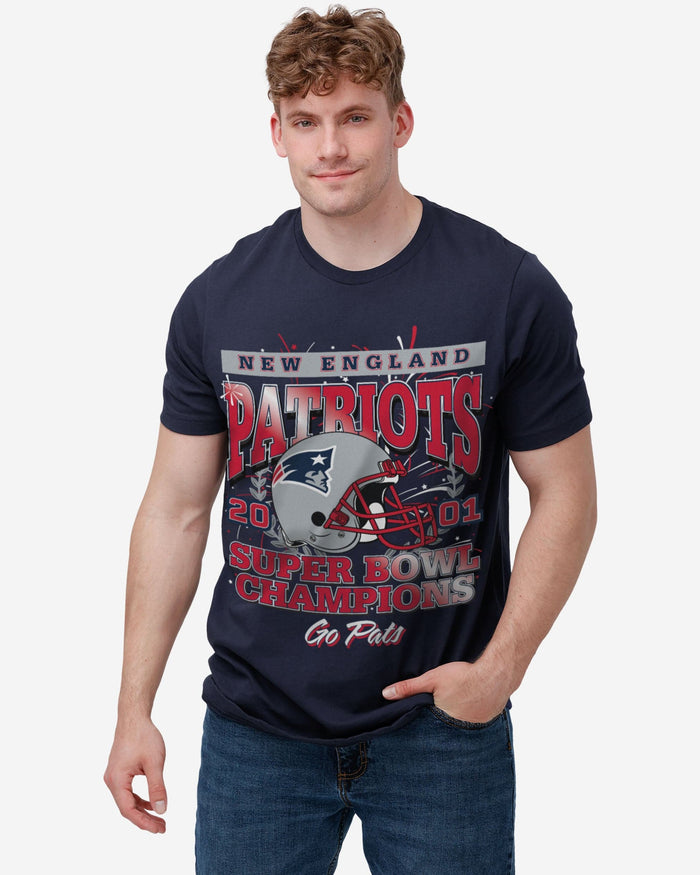 New England Patriots Super Bowl XXXVI Champions T-Shirt FOCO - FOCO.com