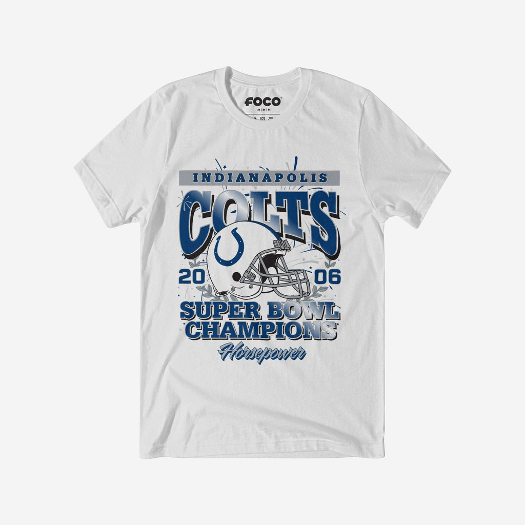 Indianapolis Colts Super Bowl XLI Champions T-Shirt FOCO S - FOCO.com