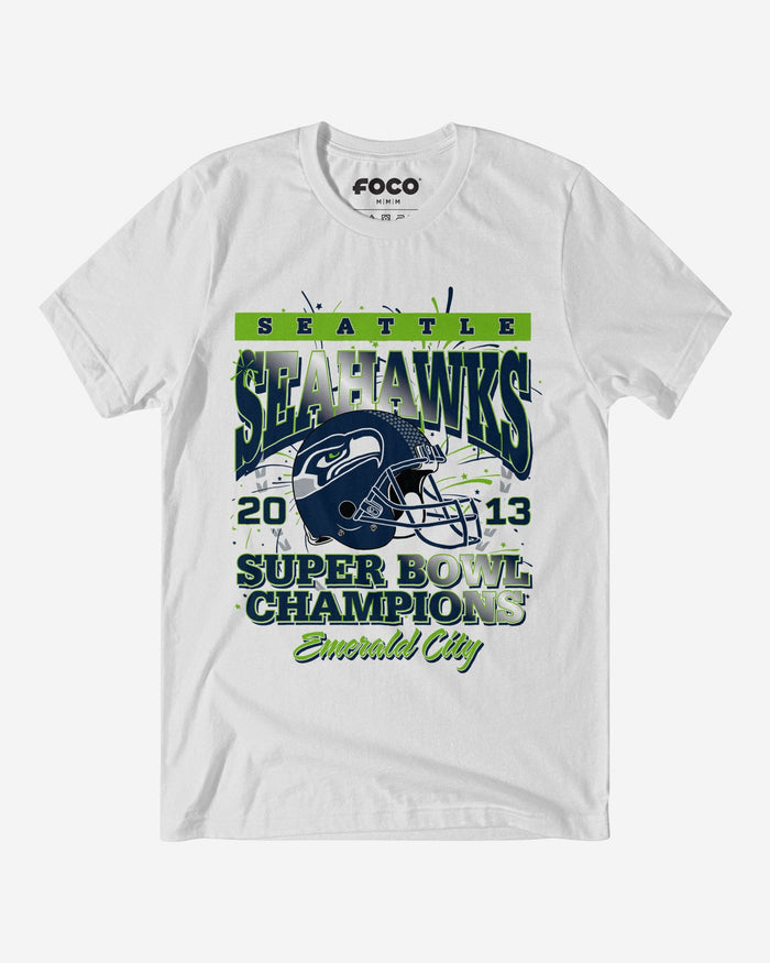 Seattle Seahawks Super Bowl XLVIII Champions T-Shirt FOCO S - FOCO.com