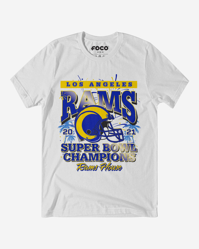 Los Angeles Rams Super Bowl LVI Champions T-Shirt FOCO S - FOCO.com