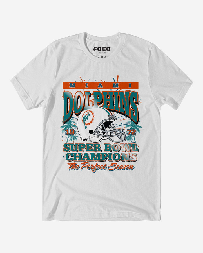 Miami Dolphins Super Bowl VII Champions T-Shirt FOCO S - FOCO.com