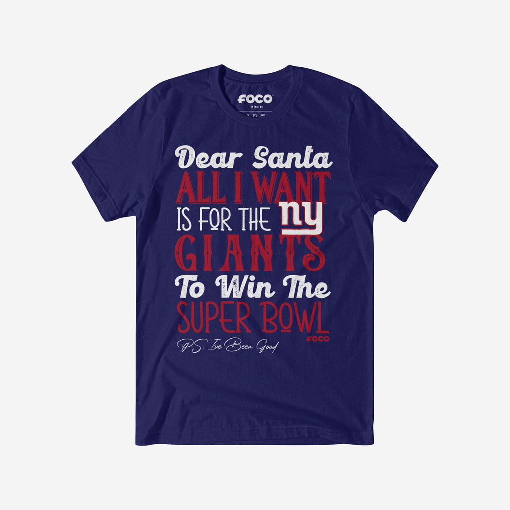 New York Giants All I Want T-Shirt FOCO S - FOCO.com
