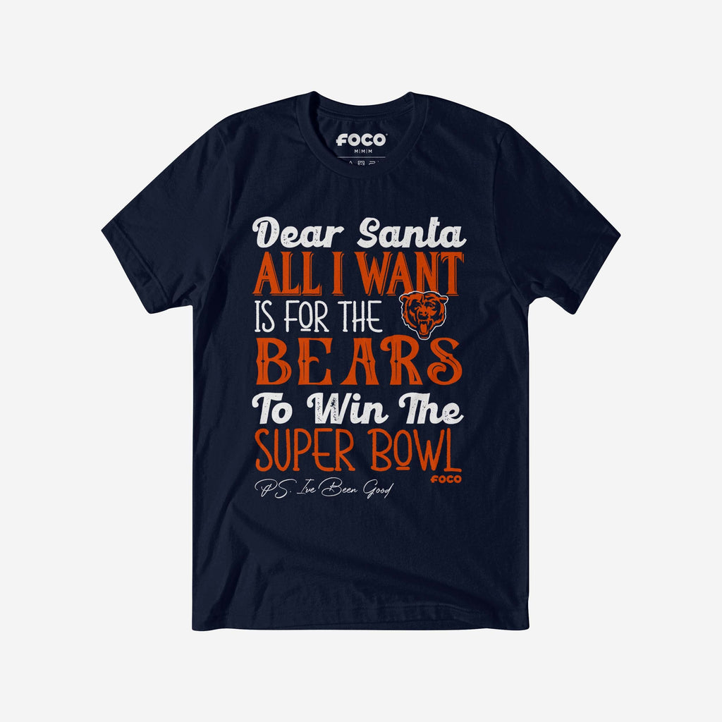 Chicago Bears All I Want T-Shirt FOCO S - FOCO.com