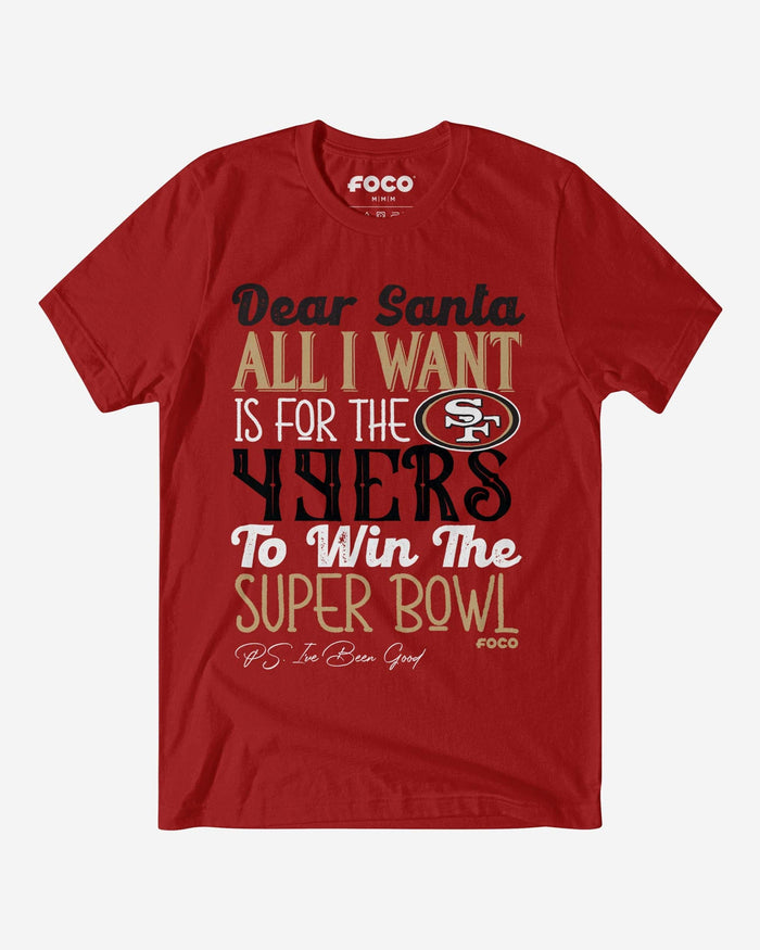 San Francisco 49ers All I Want T-Shirt FOCO S - FOCO.com