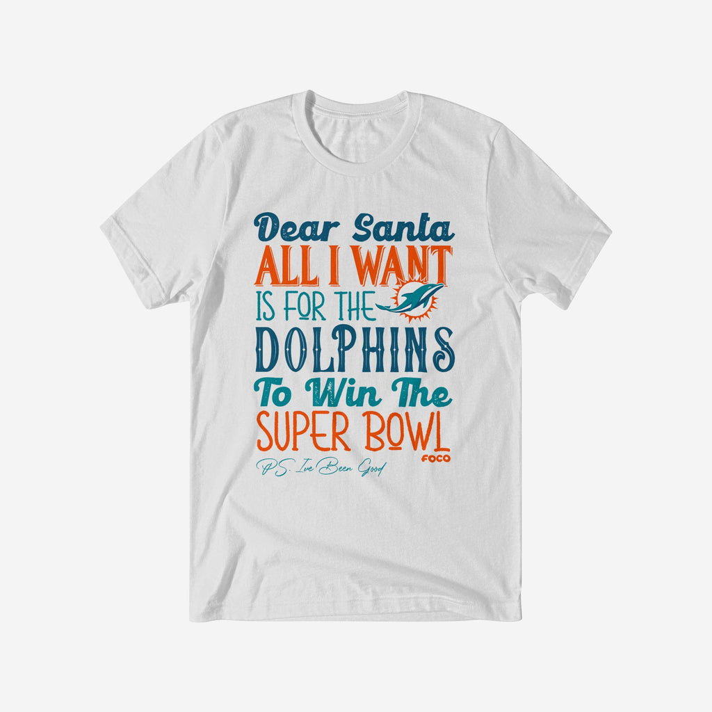 Miami Dolphins All I Want T-Shirt FOCO White S - FOCO.com