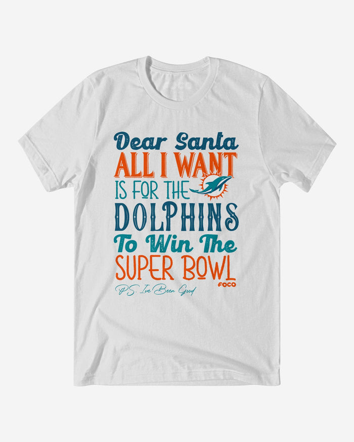 Miami Dolphins All I Want T-Shirt FOCO White S - FOCO.com